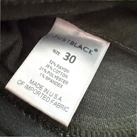 JUSTBLACK Olive Green Denim Stretch Skinny Jeans Just Black Size 30 - Picture 7 of 9